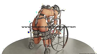 Trapped adjacent to Wheelchair Hardcore 3D BDSM Innervation